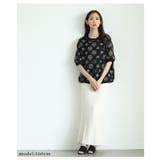 デイジーフラワー柄ワッシャー風半袖プルオーバー レディース ファッション | Sawa a la mode | 詳細画像6 
