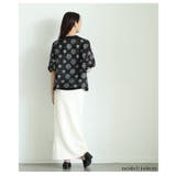 デイジーフラワー柄ワッシャー風半袖プルオーバー レディース ファッション | Sawa a la mode | 詳細画像11 