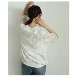 デイジーフラワー柄ワッシャー風半袖プルオーバー レディース ファッション | Sawa a la mode | 詳細画像15 