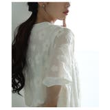 デイジーフラワー柄ワッシャー風半袖プルオーバー レディース ファッション | Sawa a la mode | 詳細画像17 