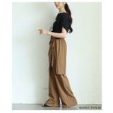 涼しげでお洒落見えするラップ風カフェパンツ レディース ファッション | Sawa a la mode | 詳細画像8 