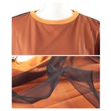 チュールレイヤードドロストプルオーバートップス レディース ファッション | Sawa a la mode | 詳細画像23 