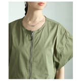 こなれ感たっぷりのシルエットを愉しむドロスト付き切り替えジップベスト レディース… | Sawa a la mode | 詳細画像18 