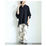 大人のニュアンス漂う脇リボン二色切り替えドルマンスリーブブラウス レディース | Sawa a la mode | 詳細画像15 