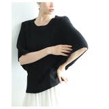 さらりと心地よいサマーリブニットドルマンスリーブトップス レディース ファッション | Sawa a la mode | 詳細画像7 