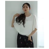 さらりと心地よいサマーリブニットドルマンスリーブトップス レディース ファッション | Sawa a la mode | 詳細画像17 