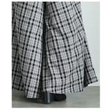 チェック柄ウエストフラップ風フレアワイドロングパンツ レディース ファッション | Sawa a la mode | 詳細画像20 