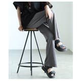 ウエストゴムリブフレアロングパンツ レディース ファッション | Sawa a la mode | 詳細画像9 