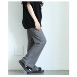 ウエストゴムリブフレアロングパンツ レディース ファッション | Sawa a la mode | 詳細画像11 