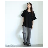 ウエストゴムリブフレアロングパンツ レディース ファッション | Sawa a la mode | 詳細画像12 