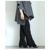 ウエストゴムリブフレアロングパンツ レディース ファッション | Sawa a la mode | 詳細画像17 