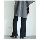 ウエストゴムリブフレアロングパンツ レディース ファッション | Sawa a la mode | 詳細画像20 
