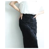 シーズンムード高まるコード刺繍ベロアペンシルスカート レディース ファッション | Sawa a la mode | 詳細画像6