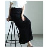 シーズンムード高まるコード刺繍ベロアペンシルスカート レディース ファッション | Sawa a la mode | 詳細画像10