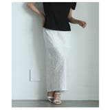 シーズンムード高まるコード刺繍ベロアペンシルスカート レディース ファッション | Sawa a la mode | 詳細画像18