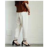 バック裾リブウエストゴムテーパードストレッチパンツ レディース ファッション | Sawa a la mode | 詳細画像10