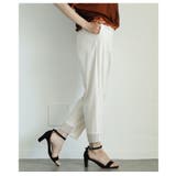 バック裾リブウエストゴムテーパードストレッチパンツ レディース ファッション | Sawa a la mode | 詳細画像14