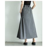 サイド切替プリーツ配色パイピングウエストゴムフレアスカート レディース ファッシ… | Sawa a la mode | 詳細画像15 