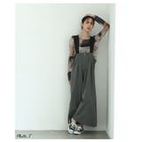 フロントジップタックフレアジャンパースカート レディース ファッション | Sawa a la mode | 詳細画像3