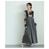 フロントジップタックフレアジャンパースカート レディース ファッション | Sawa a la mode | 詳細画像9