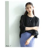 袖口リボンモチーフシフォンブラウス レディース ファッション | Sawa a la mode | 詳細画像3 