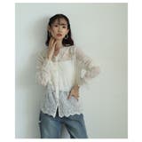 総レース×スカラップデザインシアーブラウス レディース ファッション | Sawa a la mode | 詳細画像9 
