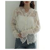 総レース×スカラップデザインシアーブラウス レディース ファッション | Sawa a la mode | 詳細画像18 