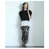 大人ガーリーを愉しむパワーショルダー裾レースTシャツ レディース ファッション | Sawa a la mode | 詳細画像4