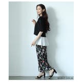 大人ガーリーを愉しむパワーショルダー裾レースTシャツ レディース ファッション | Sawa a la mode | 詳細画像8