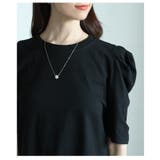 大人ガーリーを愉しむパワーショルダー裾レースTシャツ レディース ファッション | Sawa a la mode | 詳細画像10