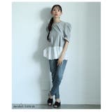 大人ガーリーを愉しむパワーショルダー裾レースTシャツ レディース ファッション | Sawa a la mode | 詳細画像13