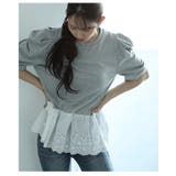 大人ガーリーを愉しむパワーショルダー裾レースTシャツ レディース ファッション | Sawa a la mode | 詳細画像19