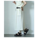 ニュアンスを与えるモードなバイカラーラインペンシルスカート レディース | Sawa a la mode | 詳細画像5