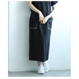 ニュアンスを与えるモードなバイカラーラインペンシルスカート レディース | Sawa a la mode | 詳細画像20