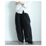 リラクシーにこなれるカーブシアーエアリータックパンツ レディース ファッション | Sawa a la mode | 詳細画像3
