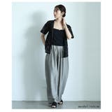リラクシーにこなれるカーブシアーエアリータックパンツ レディース ファッション | Sawa a la mode | 詳細画像16