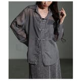 絶妙ニュアンス飾るチャイナボタン風シアーシャツ レディース ファッション | Sawa a la mode | 詳細画像19 