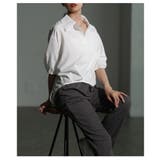 目を惹く存在感を生む裾タック変形シルエットブラウス レディース ファッション | Sawa a la mode | 詳細画像15 
