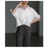 目を惹く存在感を生む裾タック変形シルエットブラウス レディース ファッション | Sawa a la mode | 詳細画像18 