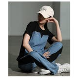 ありきたりを打ち破るデニムドッキングサイドラインセットアップ レディース | Sawa a la mode | 詳細画像12 