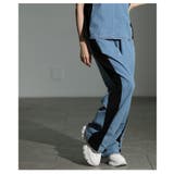 ありきたりを打ち破るデニムドッキングサイドラインセットアップ レディース | Sawa a la mode | 詳細画像15 