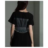 大人デニムの「進化系」ビスチェ風デニムドッキングワンピース レディース | Sawa a la mode | 詳細画像14