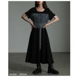 大人デニムの「進化系」ビスチェ風デニムドッキングワンピース レディース | Sawa a la mode | 詳細画像20