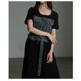 大人デニムの「進化系」ビスチェ風デニムドッキングワンピース レディース | Sawa a la mode | 詳細画像21