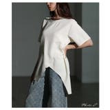 スカラップカットアシンメトリーカットソーチュニック レディース ファッション | Sawa a la mode | 詳細画像2 