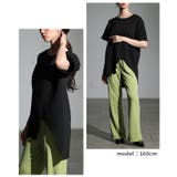 スカラップカットアシンメトリーカットソーチュニック レディース ファッション | Sawa a la mode | 詳細画像15 