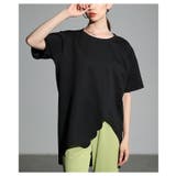 スカラップカットアシンメトリーカットソーチュニック レディース ファッション | Sawa a la mode | 詳細画像20 