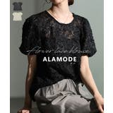 日常を彩る花柄風コード刺繍レースシアーブラウス レディース ファッション | Sawa a la mode | 詳細画像1 