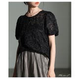 日常を彩る花柄風コード刺繍レースシアーブラウス レディース ファッション | Sawa a la mode | 詳細画像2 