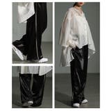 格上げするサイドラインサテンイージーワイドパンツ レディース ファッション | Sawa a la mode | 詳細画像17 